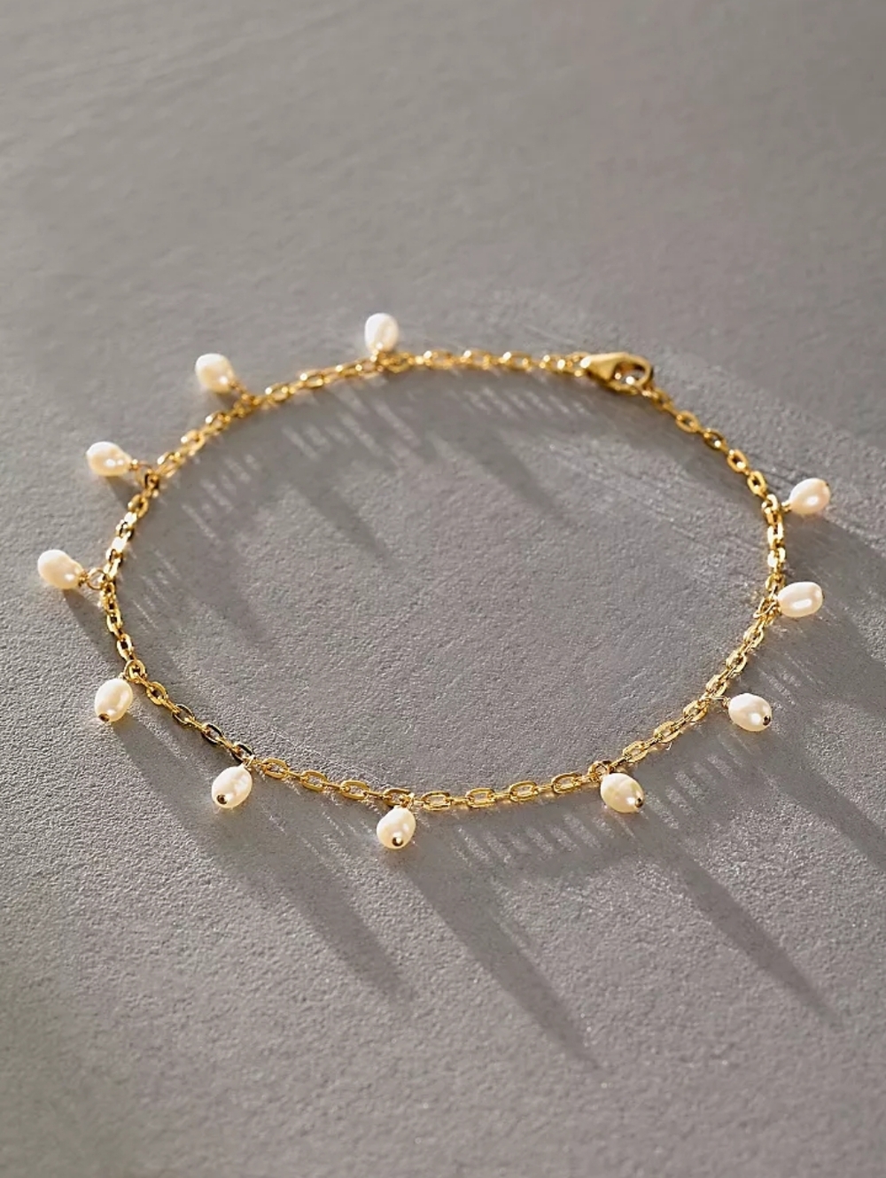 Free People Pearl Dangle Anklet